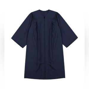 Navy Blue Women's Graduation Gown and Cap
